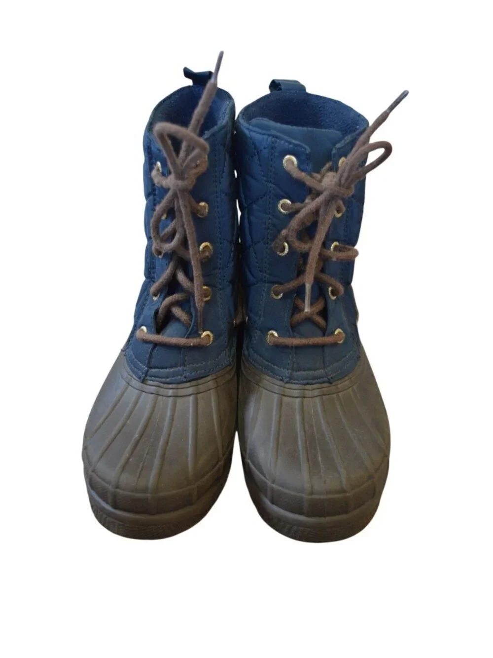 Sperry Top Sider Gosling Quilted Duck Boots Shoes Blue Water Resistant Women 7.5